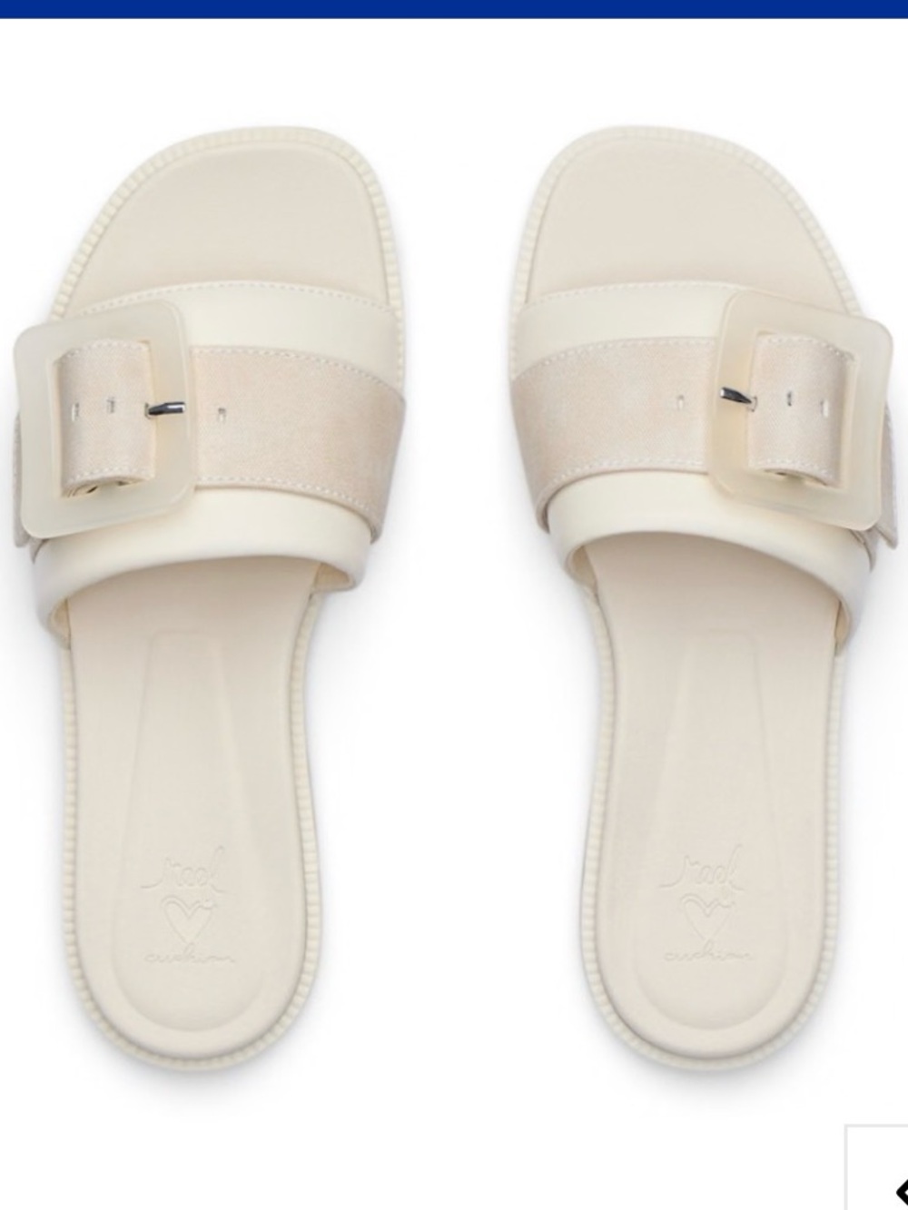 Reef Women’s Lana Buckle Slide Sandals in Vintage White